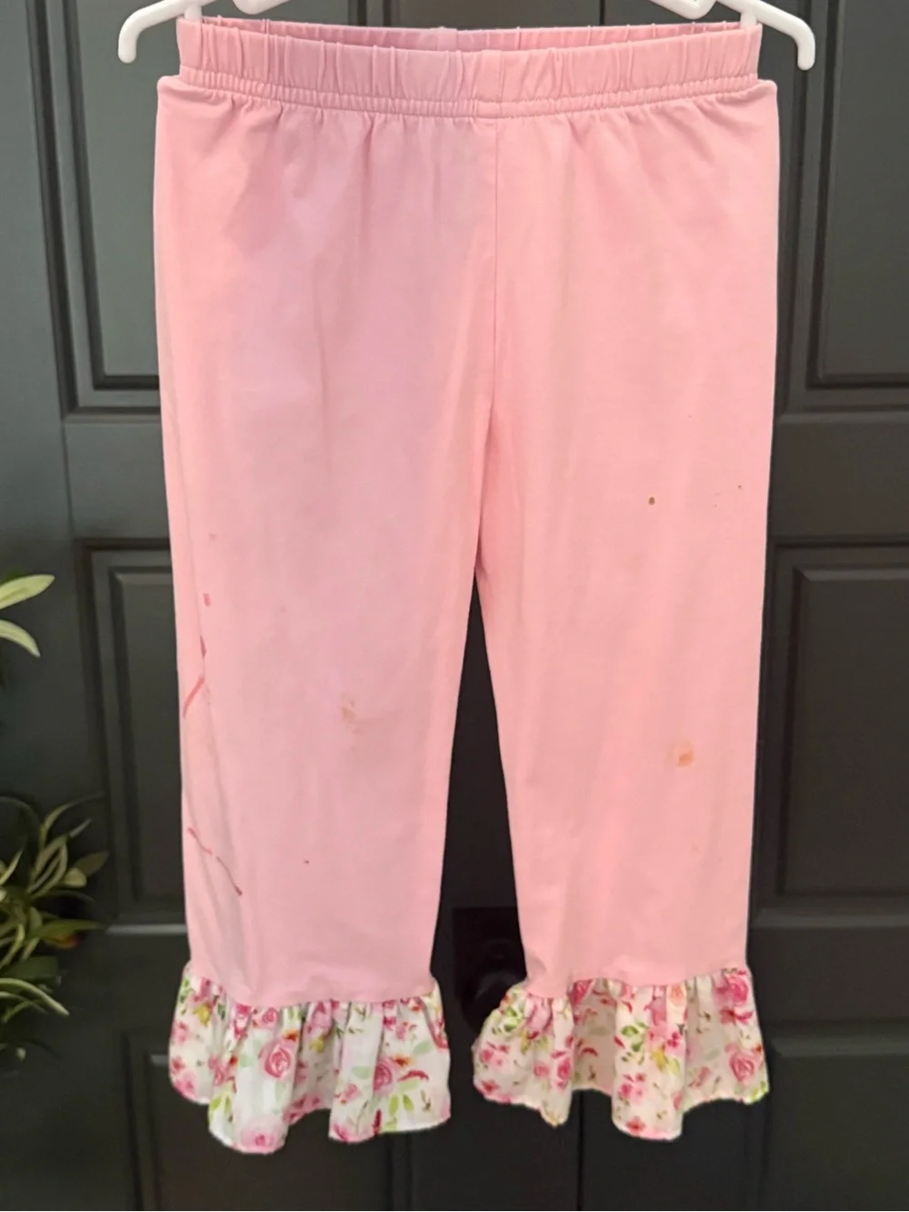BBS Girls Pink Floral Smocked Long-Sleeve Top & Pants Set - 2T - Play Condition